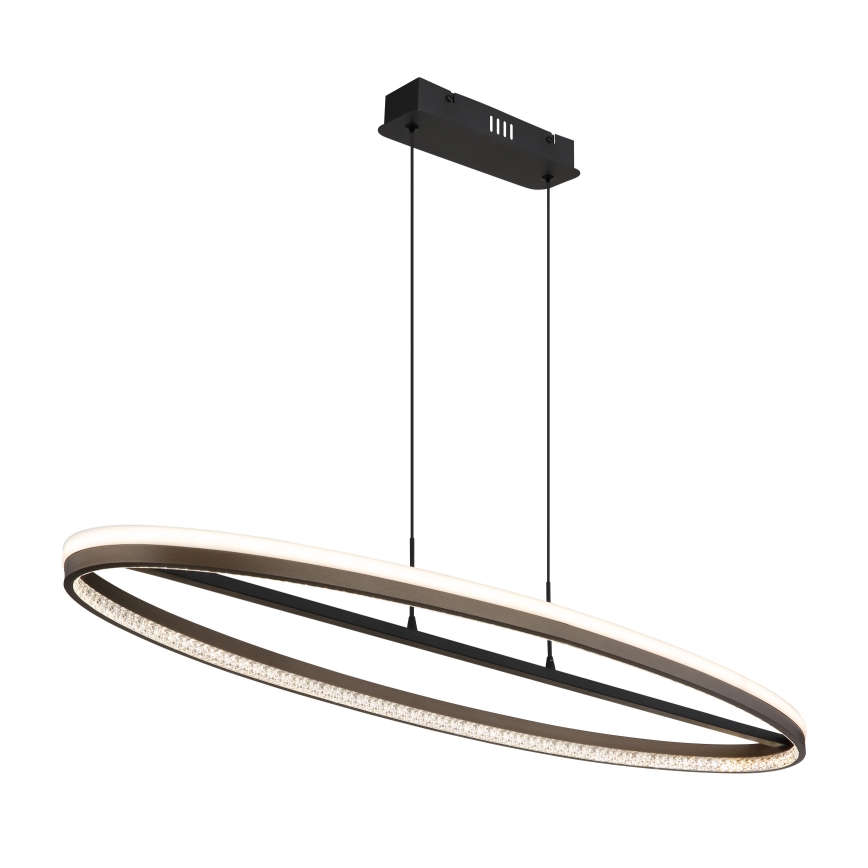 Globo - LED Lustra ar auklu LED/60W/230V 3000/4000/6000K brūna