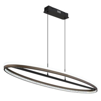 Globo - LED Lustra ar auklu LED/60W/230V 3000/4000/6000K brūna