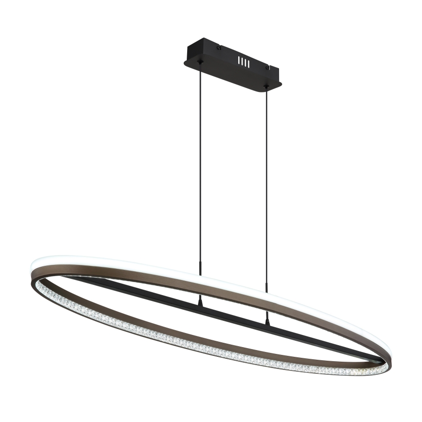 Globo - LED Lustra ar auklu LED/60W/230V 3000/4000/6000K brūna