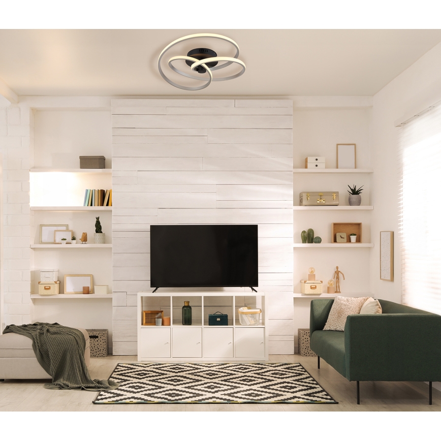 Globo - LED Virsapmetuma lustra LED/40W/230V 3000K matēts hroms/melna
