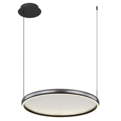 Globo - LED Aptumšojama lustra ar auklu LED/36W/230V 2700-6000K melna + tālvadības pults