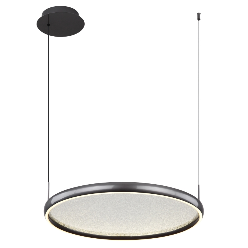 Globo - LED Aptumšojama lustra ar auklu LED/36W/230V 2700-6000K melna + tālvadības pults
