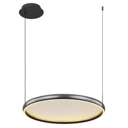 Globo - LED Aptumšojama lustra ar auklu LED/36W/230V 2700-6000K melna + tālvadības pults