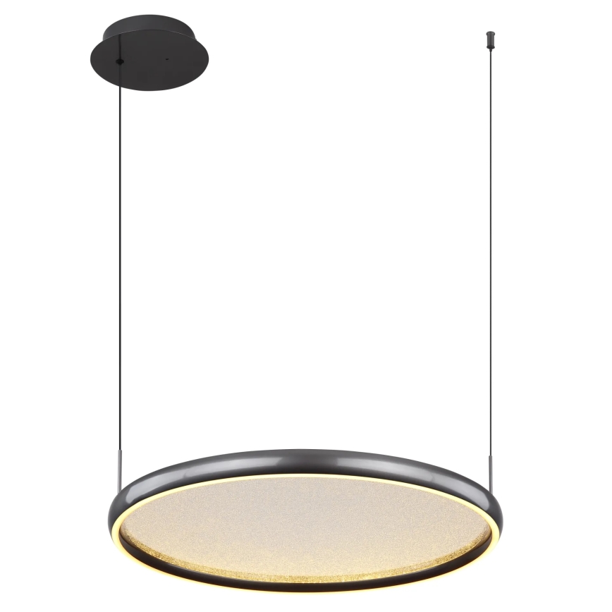 Globo - LED Aptumšojama lustra ar auklu LED/36W/230V 2700-6000K melna + tālvadības pults