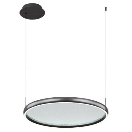 Globo - LED Aptumšojama lustra ar auklu LED/36W/230V 2700-6000K melna + tālvadības pults