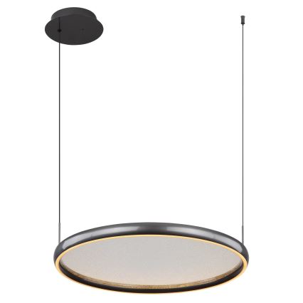 Globo - LED Aptumšojama lustra ar auklu LED/36W/230V 2700-6000K melna + tālvadības pults