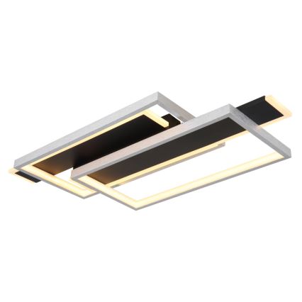 Globo - LED Griestu lampa LED/40W/230V 62x27 cm matēts hroms/melna