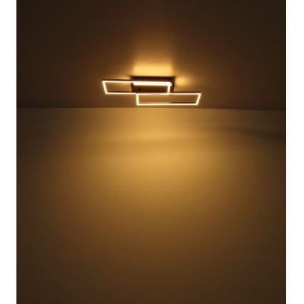 Globo - LED Griestu lampa LED/40W/230V 62x27 cm matēts hroms/melna