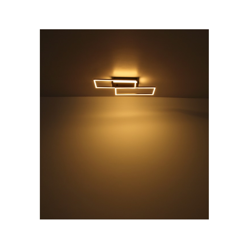 Globo - LED Griestu lampa LED/40W/230V 62x27 cm matēts hroms/melna