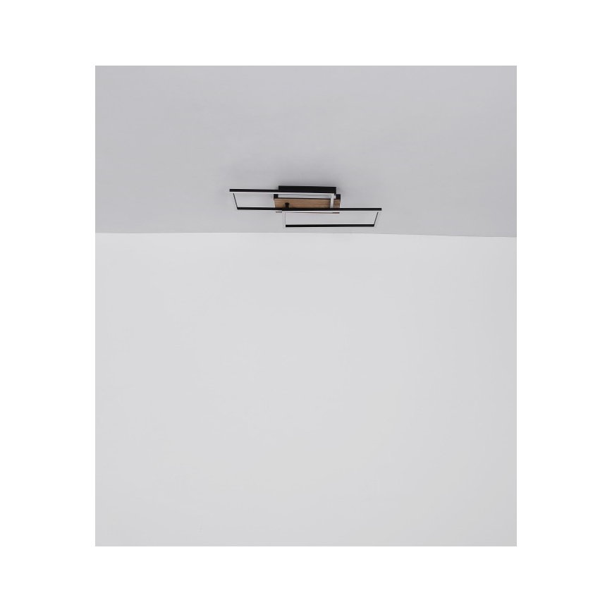 Globo - LED Griestu lampa LED/40W/230V 62x27 cm matēts hroms/melna