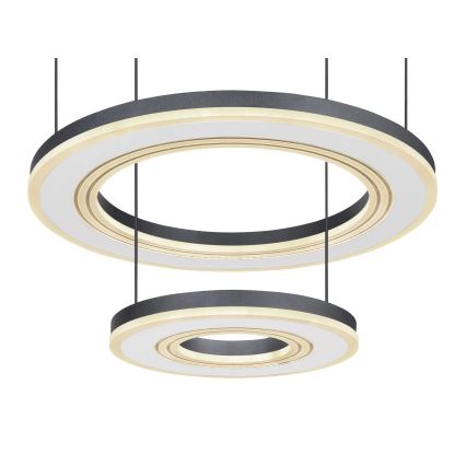 Globo - LED Aptumšojama lustra ar auklu LED/50W/230V 2700-6000K d. 50 cm melna + tālvadības pults