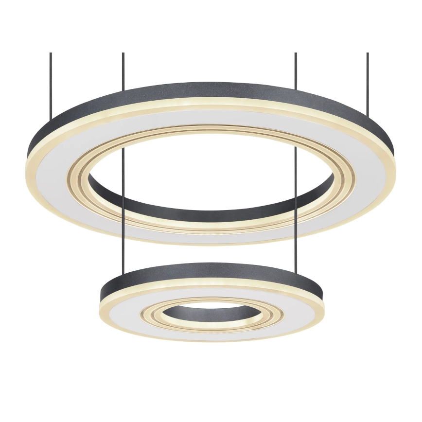 Globo - LED Aptumšojama lustra ar auklu LED/50W/230V 2700-6000K d. 50 cm melna + tālvadības pults