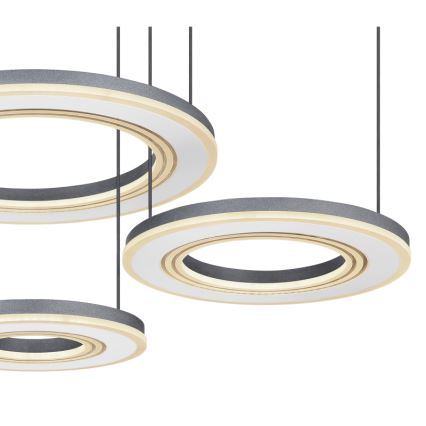 Globo - LED Aptumšojama lustra ar auklu LED/80W/230V 2700-6000K melna + tālvadības pults