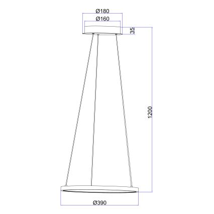 Globo - LED Lustra ar auklu LED/19W/230V