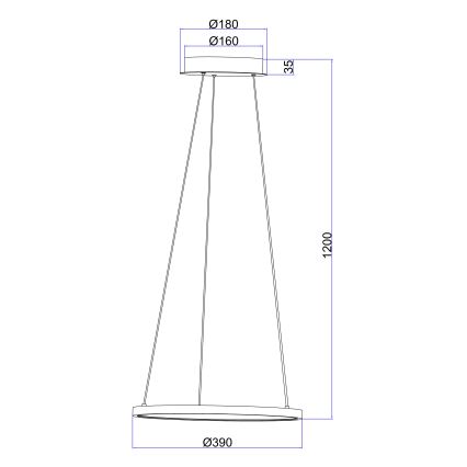 Globo - LED Lustra ar auklu LED/19W/230V