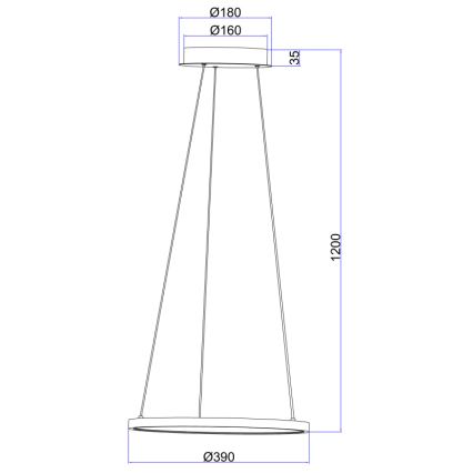 Globo - LED Lustra ar auklu LED/19W/230V