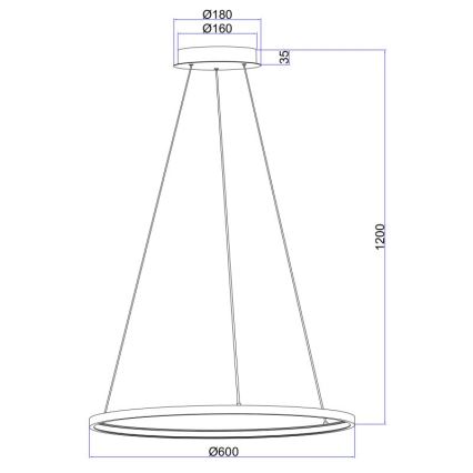 Globo - LED Lustra uz auklas LED/29W/230V