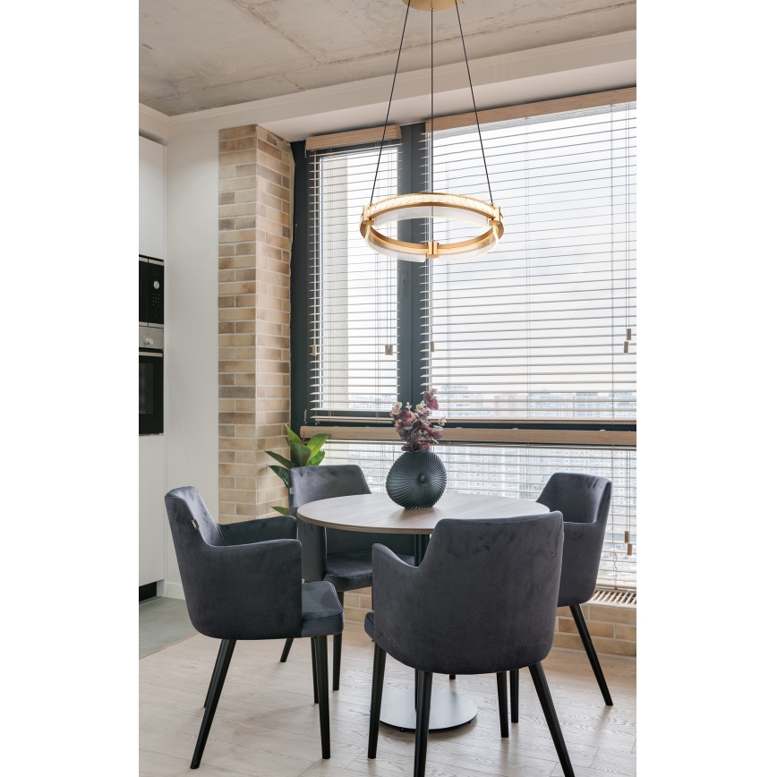 Globo - LED Aptumšojama kristāla lustra ar auklu LED/36W/230V 2700K-6000K + tālvadības pults
