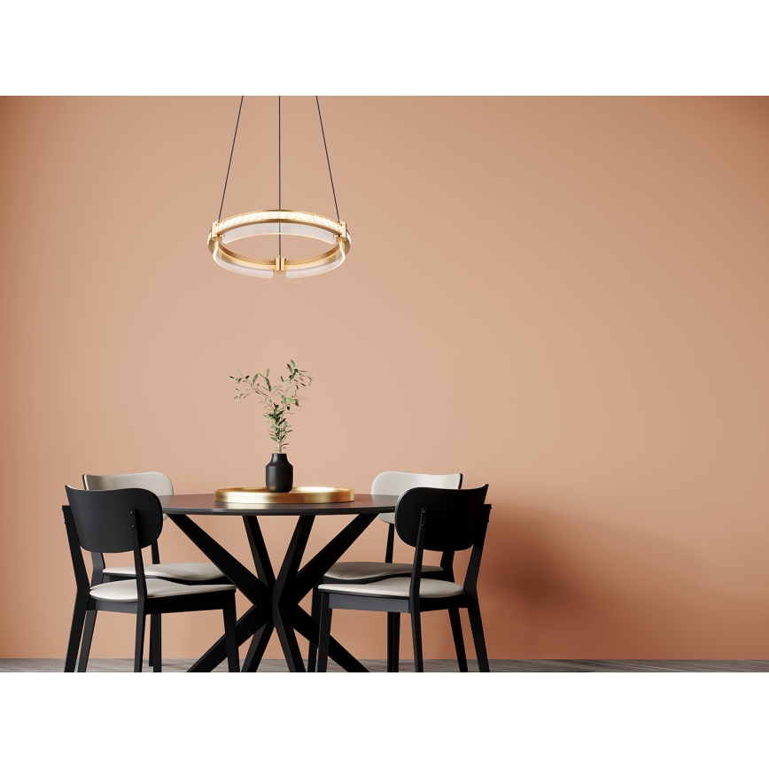 Globo - LED Aptumšojama kristāla lustra ar auklu LED/36W/230V 2700K-6000K + tālvadības pults