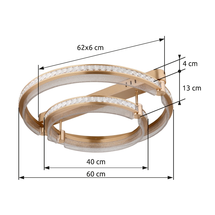 Globo - LED Aptumšojama griestu lampa LED/78W/230V 2700K-6000K + tālvadības pults