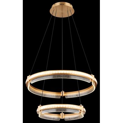 Globo - LED Aptumšojama kristāls lustra ar auklu LED/78W/230V 2700K-6000K + tālvadības pults