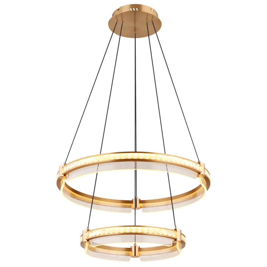 Globo - LED Aptumšojama kristāls lustra ar auklu LED/78W/230V 2700K-6000K + tālvadības pults