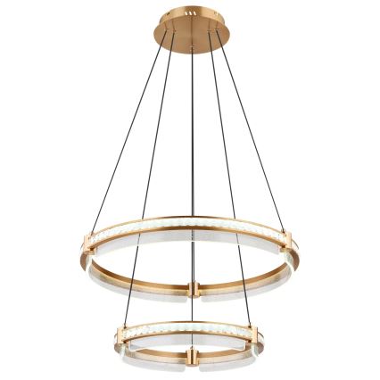 Globo - LED Aptumšojama kristāls lustra ar auklu LED/78W/230V 2700K-6000K + tālvadības pults