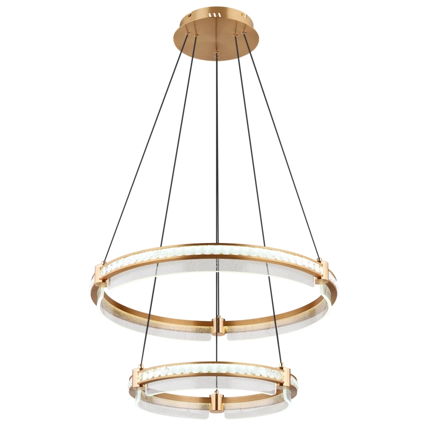 Globo - LED Aptumšojama kristāls lustra ar auklu LED/78W/230V 2700K-6000K + tālvadības pults