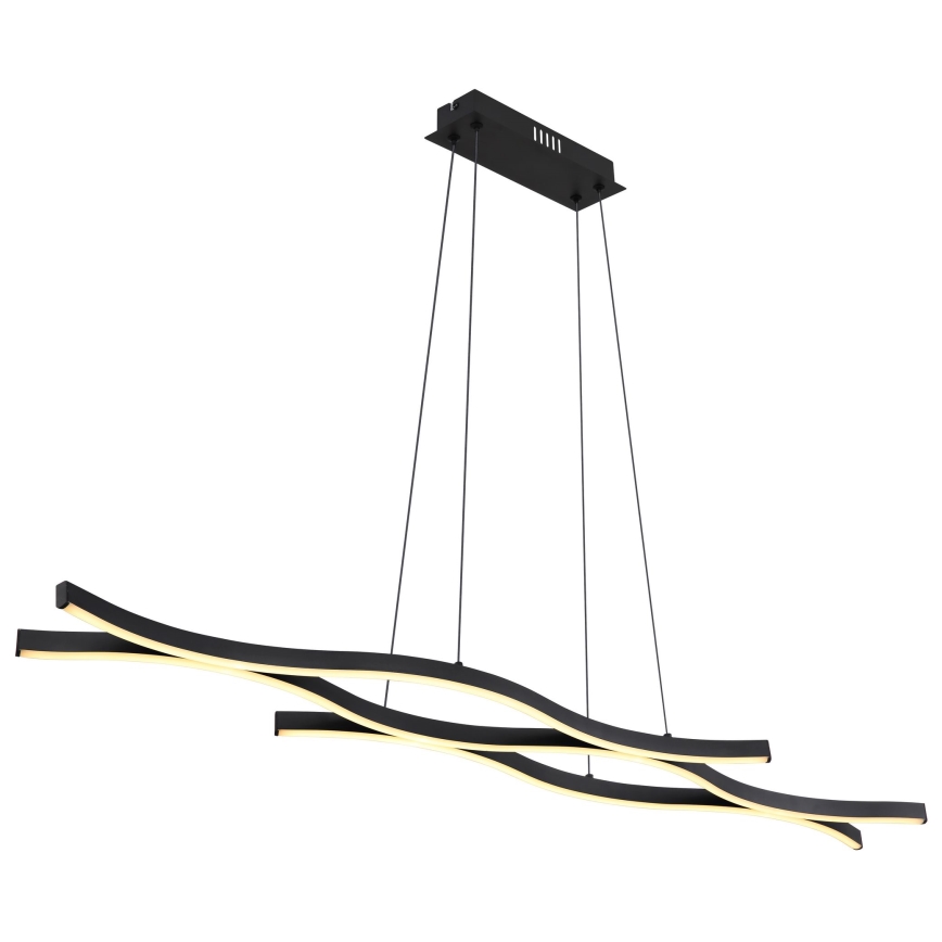 Globo - LED Lustra ar auklu LED/35W/230V melna