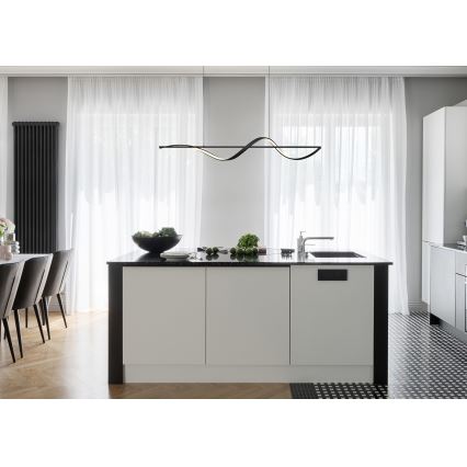 Globo - LED Lustra ar auklu LED/24W/230V 3000K melna