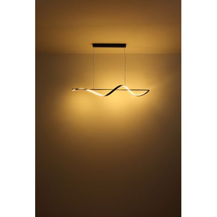Globo - LED Lustra ar auklu LED/24W/230V 3000K melna