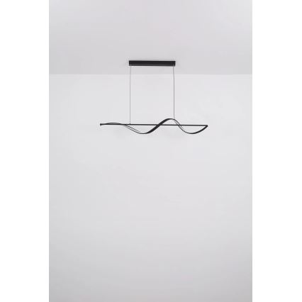 Globo - LED Lustra ar auklu LED/24W/230V 3000K melna