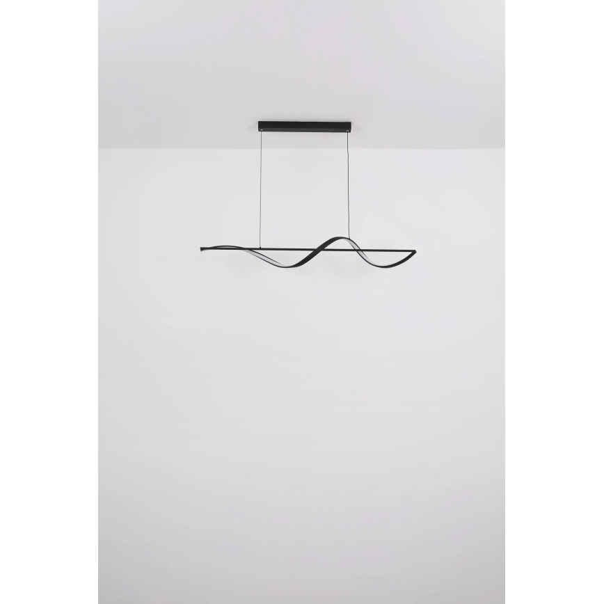 Globo - LED Lustra ar auklu LED/24W/230V 3000K melna