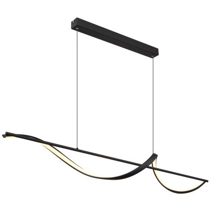 Globo - LED Lustra ar auklu LED/24W/230V 3000K melna