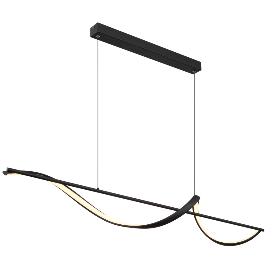 Globo - LED Lustra ar auklu LED/24W/230V 3000K melna