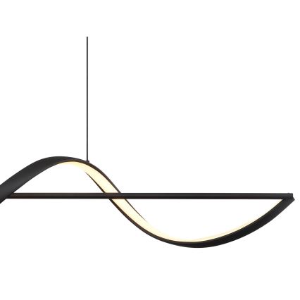 Globo - LED Lustra ar auklu LED/24W/230V 3000K melna