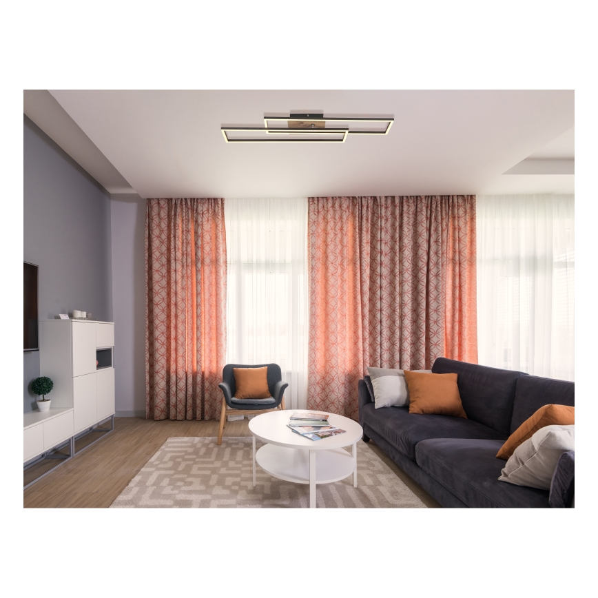 Globo - LED Griestu lampa LED/30W/230V 3000K 60x80 cm melna