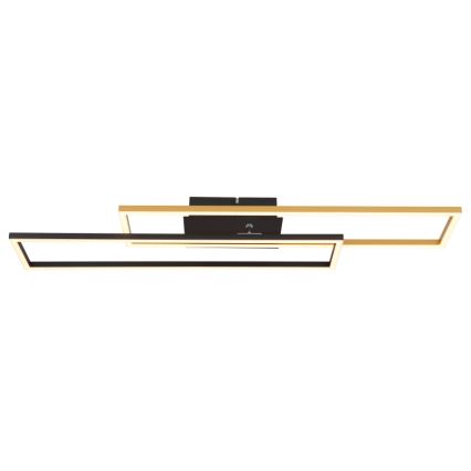 Globo - LED Griestu lampa LED/30W/230V 3000K 60x80 cm melna/zelta