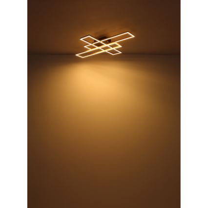 Globo - LED Griestu lampa LED/30W/230V 3000K 60x80 cm melna/zelta