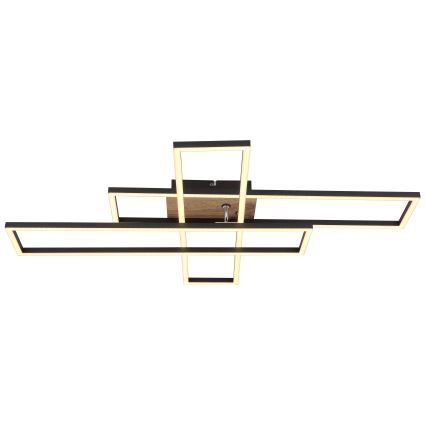 Globo - LED Griestu lampa LED/40W/230V 3000K 60x80 cm melna