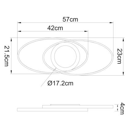 Globo - LED Griestu gaismeklis LED/24W/230V