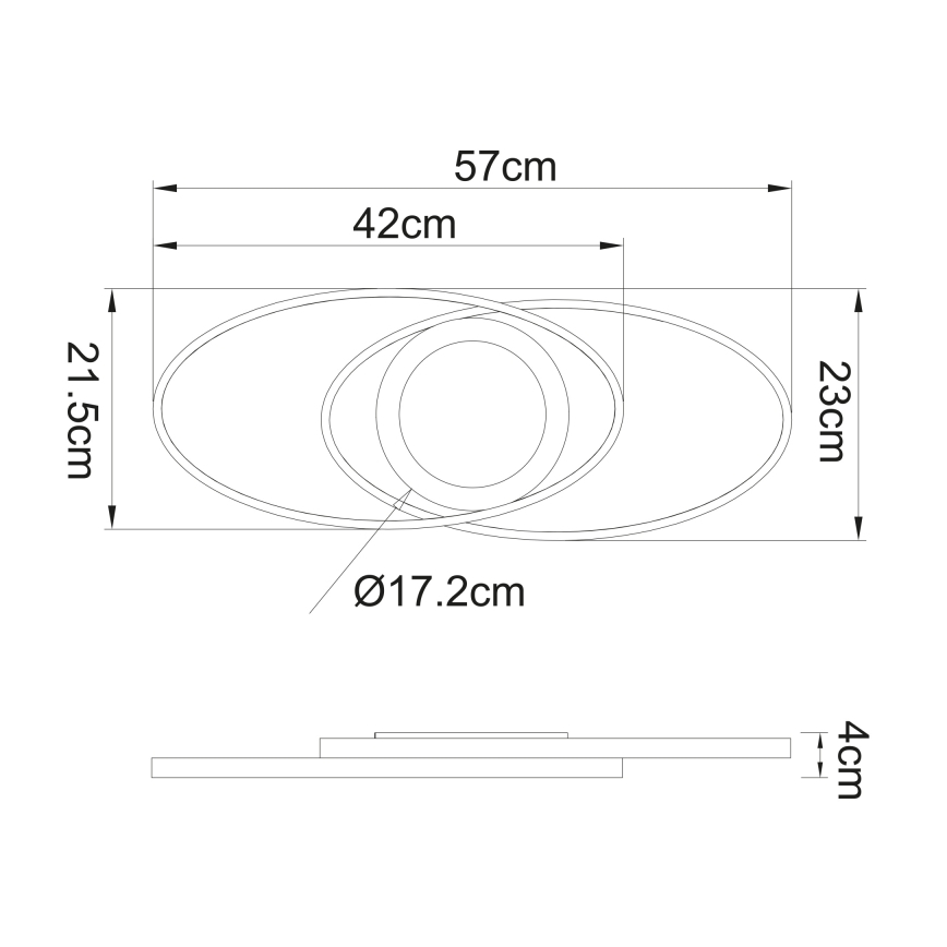Globo - LED Griestu gaismeklis LED/24W/230V