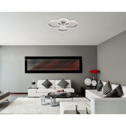 Globo - LED regulējams griestu gaismeklis LED/90W/230V 2700-6000K 68x85 cm + tālvadības pults