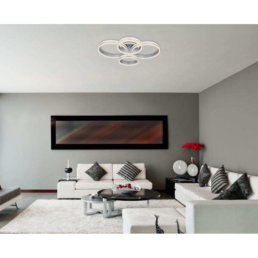 Globo - LED regulējams griestu gaismeklis LED/90W/230V 2700-6000K 68x85 cm + tālvadības pults