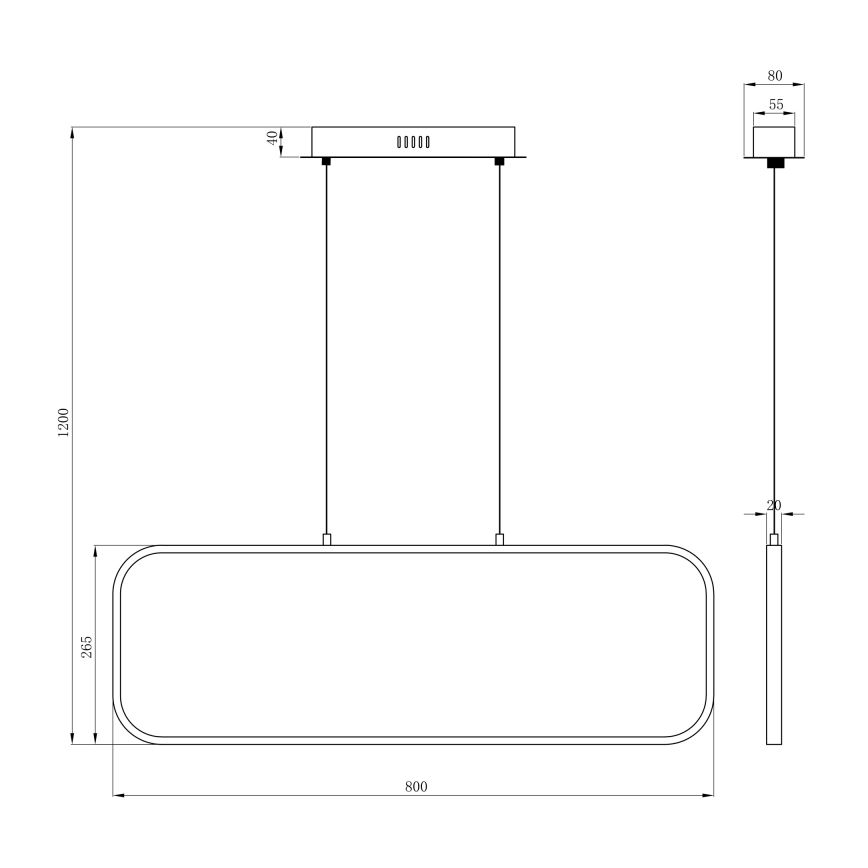 Globo - LED Lustra ar auklu LED/24W/230V