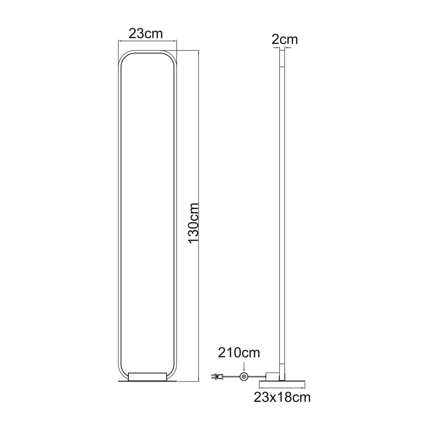 Globo - LED Grīdas lampa LED/24W/230V