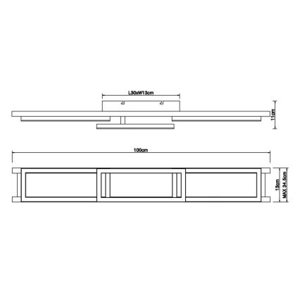 Globo - LED Aptumšojama griestu lampa LED/30W/230V 2700-6500K + tālvadības pults