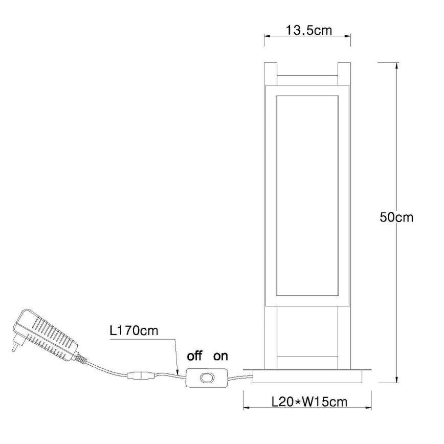 Globo - LED Galda lampa LED/20W/230V