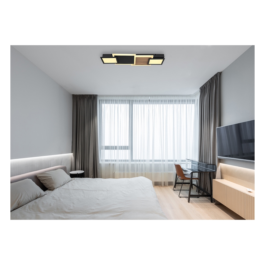Globo 67279-30 - LED griestu lampa CAROLINE LED/30W/230V 25x71,5 cm bēša/melna
