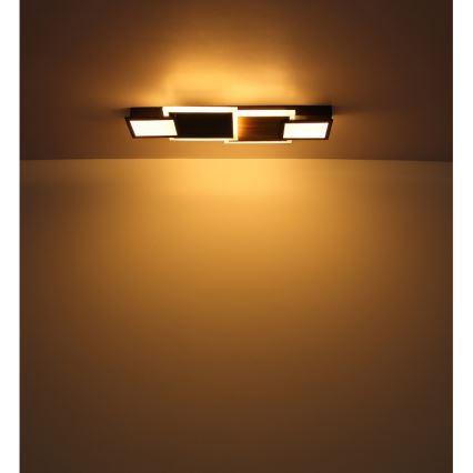 Globo 67279-30 - LED griestu lampa CAROLINE LED/30W/230V 25x71,5 cm bēša/melna
